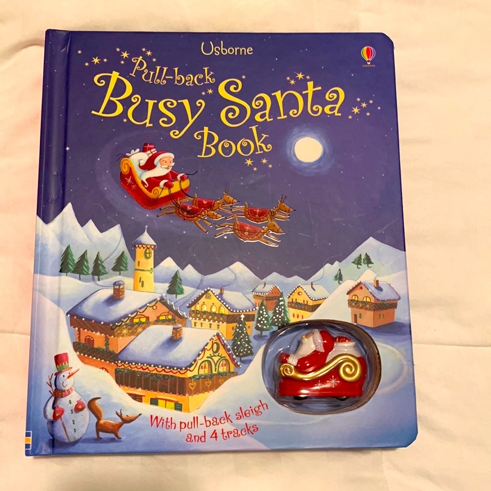Pull-back Busy Santa Sleight storybook